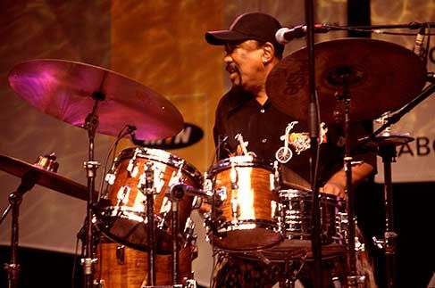 Louis Moholo at the Cape Town Int Jazz Festival &copy Eugene Arries